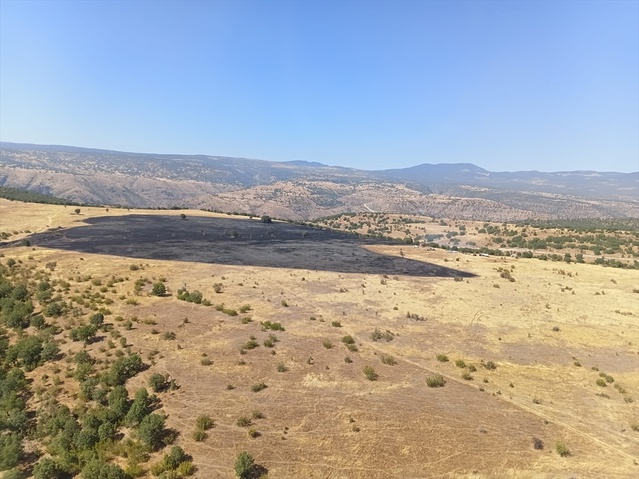 Bolu Kıbrıscık'ta Bali köyü yakınındaki otluk yangını kontrol altına alındı