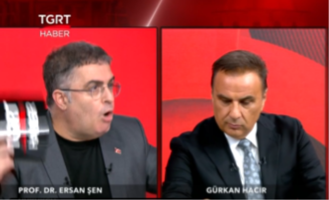 Canlı yayında birbirine girdiler! Bir anda ayağa fırladı