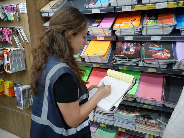 Gaziantep'te kırtasiye denetiminde 312 iş yerinde 18 bin ürün incelendi