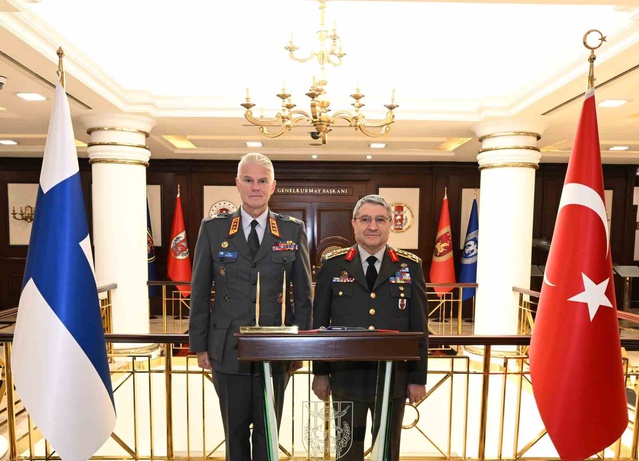 Genelkurmay Başkanı Bayraktaroğlu, Finlandiya Kara Kuvvetleri Komutanı Valimaki'yi kabul etti