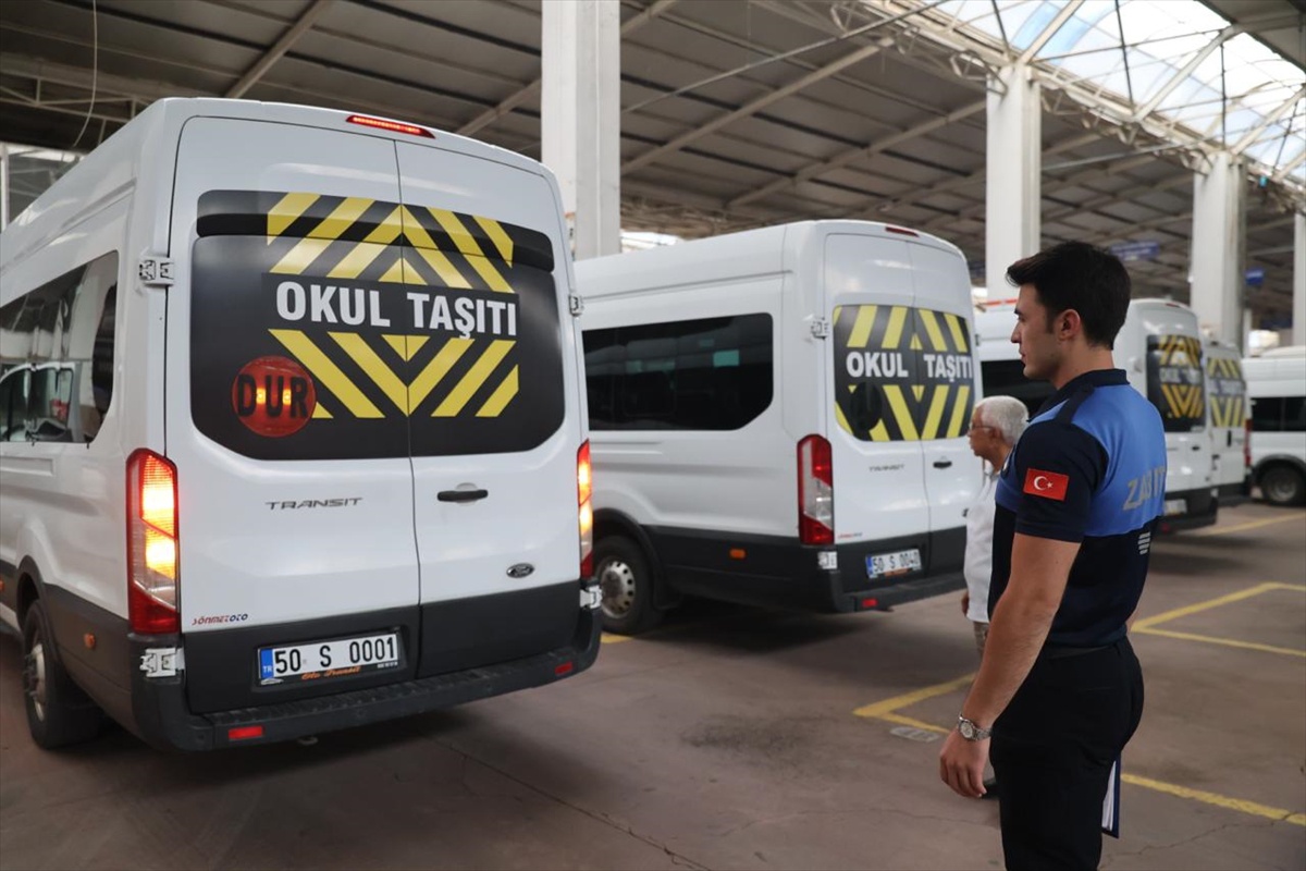Nevşehir\'de Zabıta\'dan okul servislerine dört dörtlük denetim