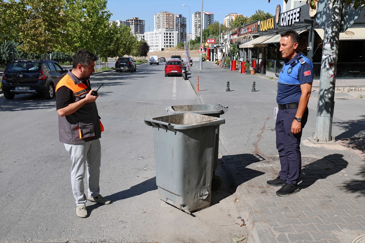 Talas\'ta esnaf ve bina görevlilerine çöp çıkarma saatleri ve temizlik kuralları anlatılıyor
