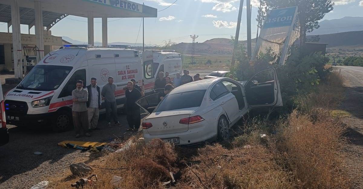 Van Gevaş'ta otomobil ağaca çarptı, 2'si ağır 4 yaralı hastaneye kaldırıldı