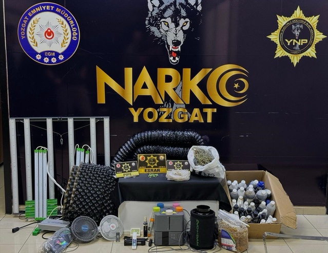 Yozgat'ta yüksek elektrik tüketimiyle kenevir yetiştiren zanlı yakalandı