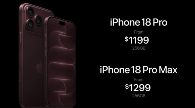 Apple iPhone 18 Pro ve 18 Pro Max'i tanıttı! İşte fiyatları ve satışa çıkacakları tarih