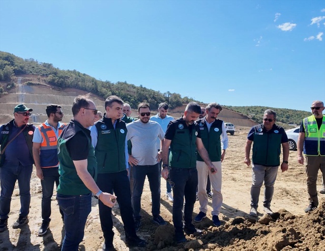DSİ 11. Bölge Müdürü Yücegök, Tekirdağ'daki İnecik barajlarında incelemelerde bulundu