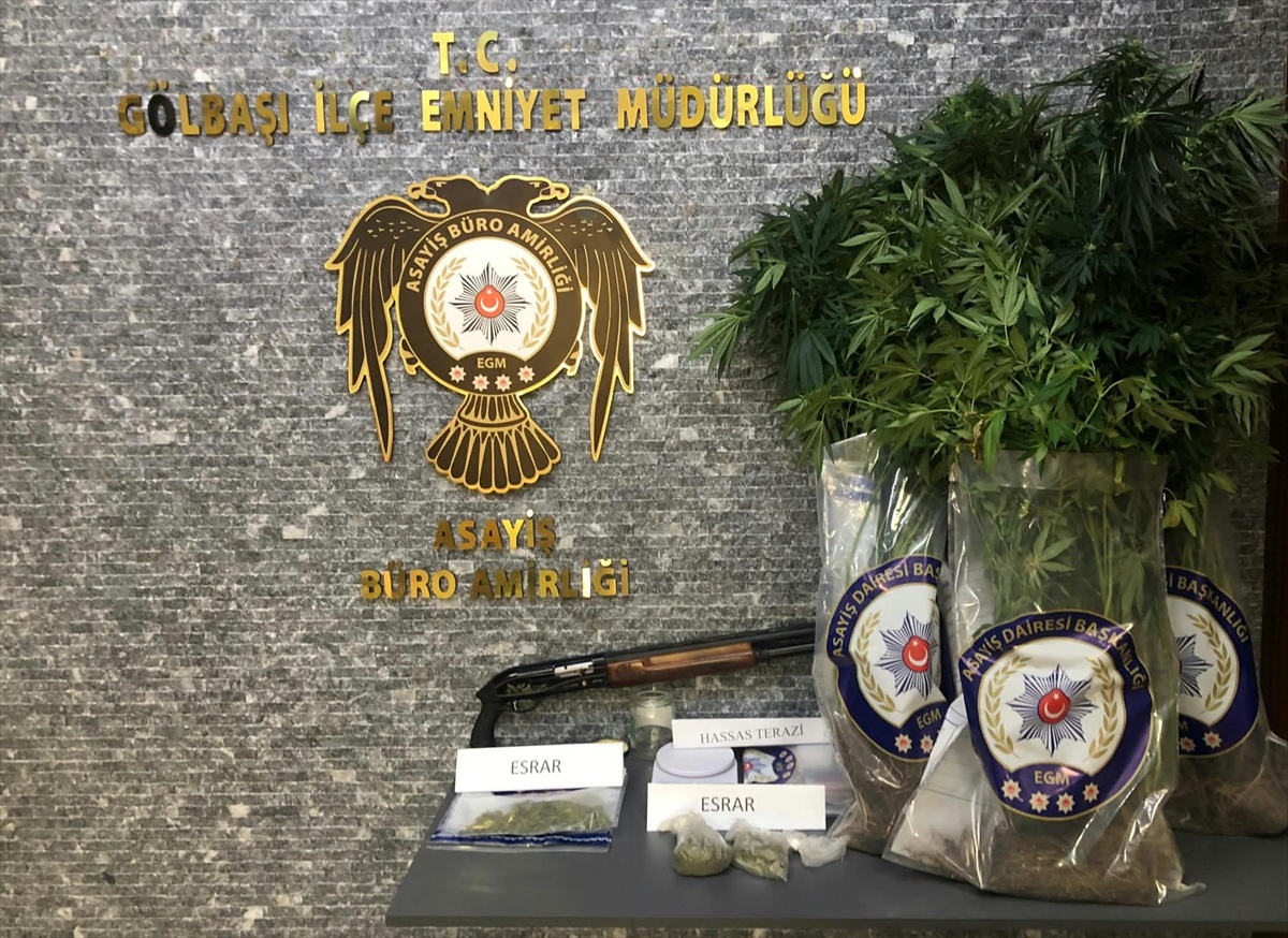Ankara Gölbaşı\'nda uyuşturucu operasyonunda 1 şüpheli tutuklandı