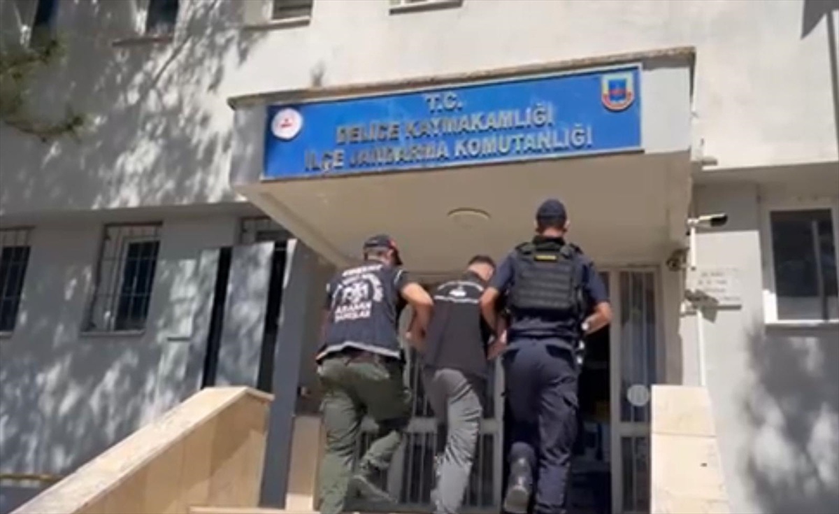 Kırıkkale Delice\'de 16 yıl cezalı firari U.K. polis ve jandarma ile yakalandı