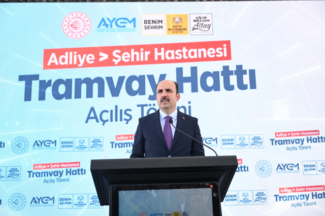 Konya’nın Raylı Sistem Ağını Güçlendirecek Adliye-Şehir Hastanesi Hattı Açıldı