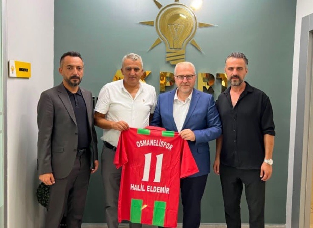 Osmanelispor Başkanı Okumuş, AK Parti Milletvekili Eldemir\'i ziyaret etti