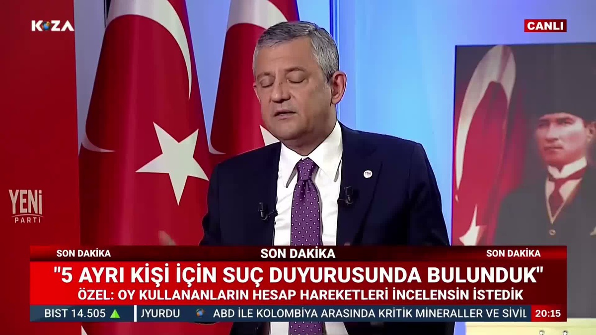 Özel\'den erken yerel seçim çağrısı: Yüzde 45\'in altında kazanırsak hiçbir şey bilmiyorum