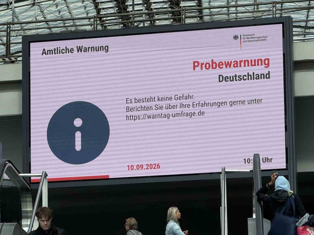 Almanya'da 6'ncı Ulusal Uyarı Günü tatbikatı yapıldı, Berlin'de 423 sirenin 363'ü çalıştı