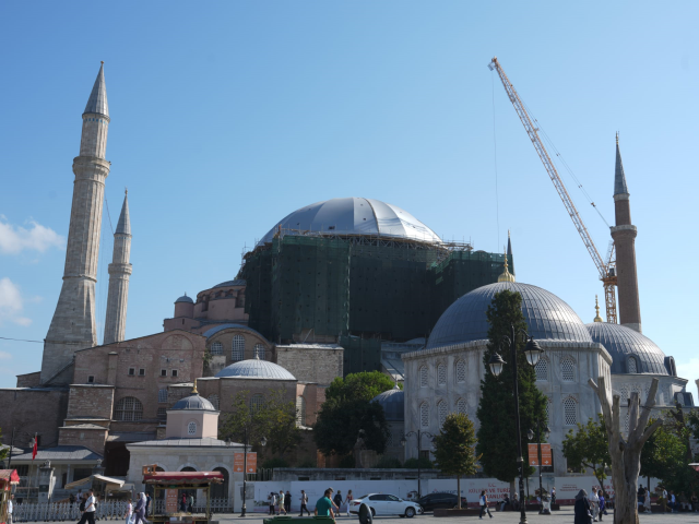Ayasofya'nın mihrap bölümündeki kubbede güçlendirme ve konservasyon çalışmaları başlıyor