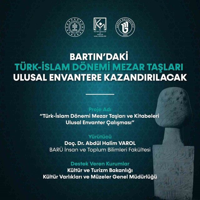 Bartın'da Türk-İslam mezar taşları ekim ayında bilimsel yöntemlerle belgelenecek