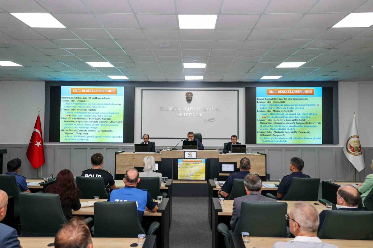 Bilecik\'te okul güvenliği toplantısı yapıldı, Vali Sözer tedbirlerin süreceğini açıkladı