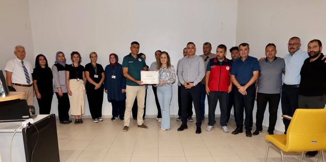 Dinar'da hastane çalışanlarına su verimliliği farkındalık eğitimi verildi