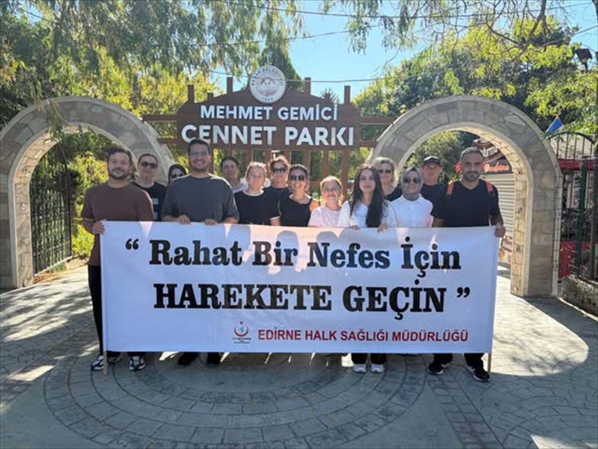Keşan\'da Cennet Parkı\'nda fiziksel aktivite etkinliği düzenlendi