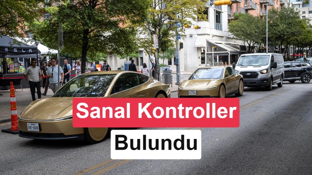 Tesla Cybercab'de ekran joystick'li gizli manuel sürüş modu keşfedildi
