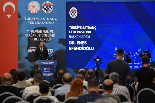 TSF başkanlığına 33 yaşındaki Enes Efendioğlu seçildi, 145 oyun 131'ini aldı