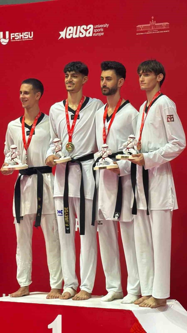 Gaziantepli milli sporcu Çamoğlu, Tiran'da üçüncü kez Avrupa şampiyonu oldu