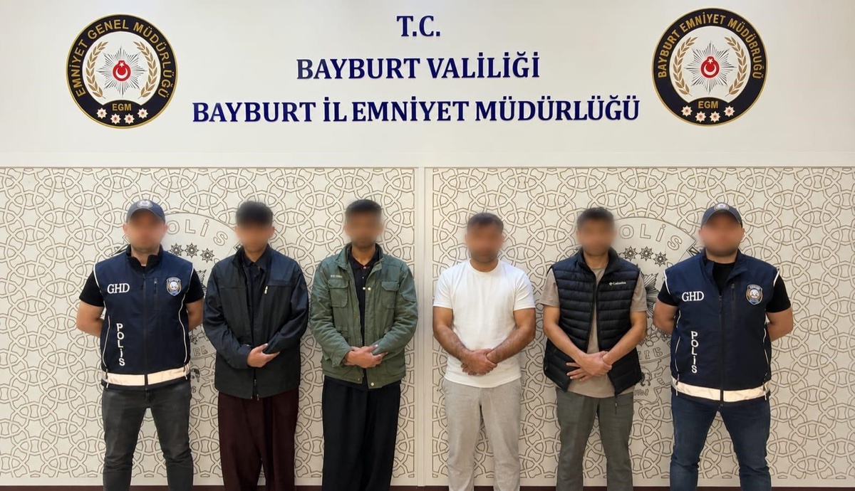 Bayburt\'ta göçmen kaçakçılığı operasyonunda 2 düzensiz göçmen ve 2 şüpheli yakalandı