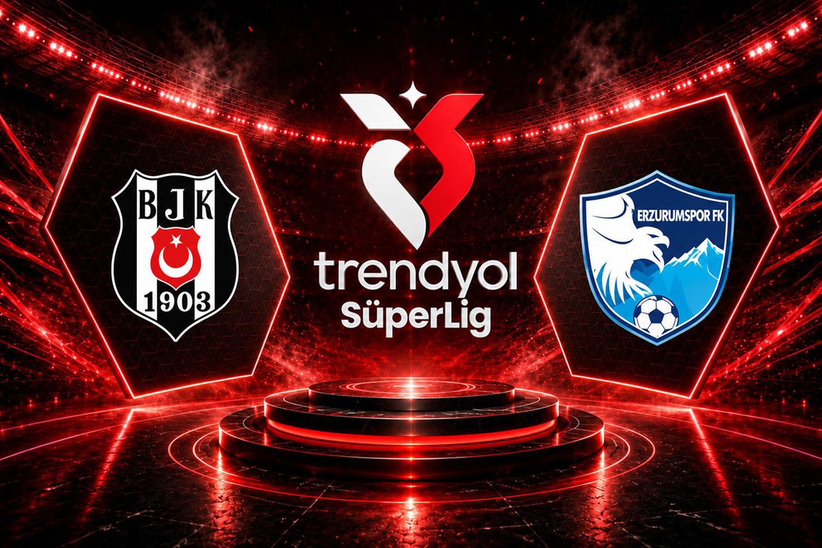 Beşiktaş-Erzurumspor FK karşılaşmasında ilk 11'ler belli oldu