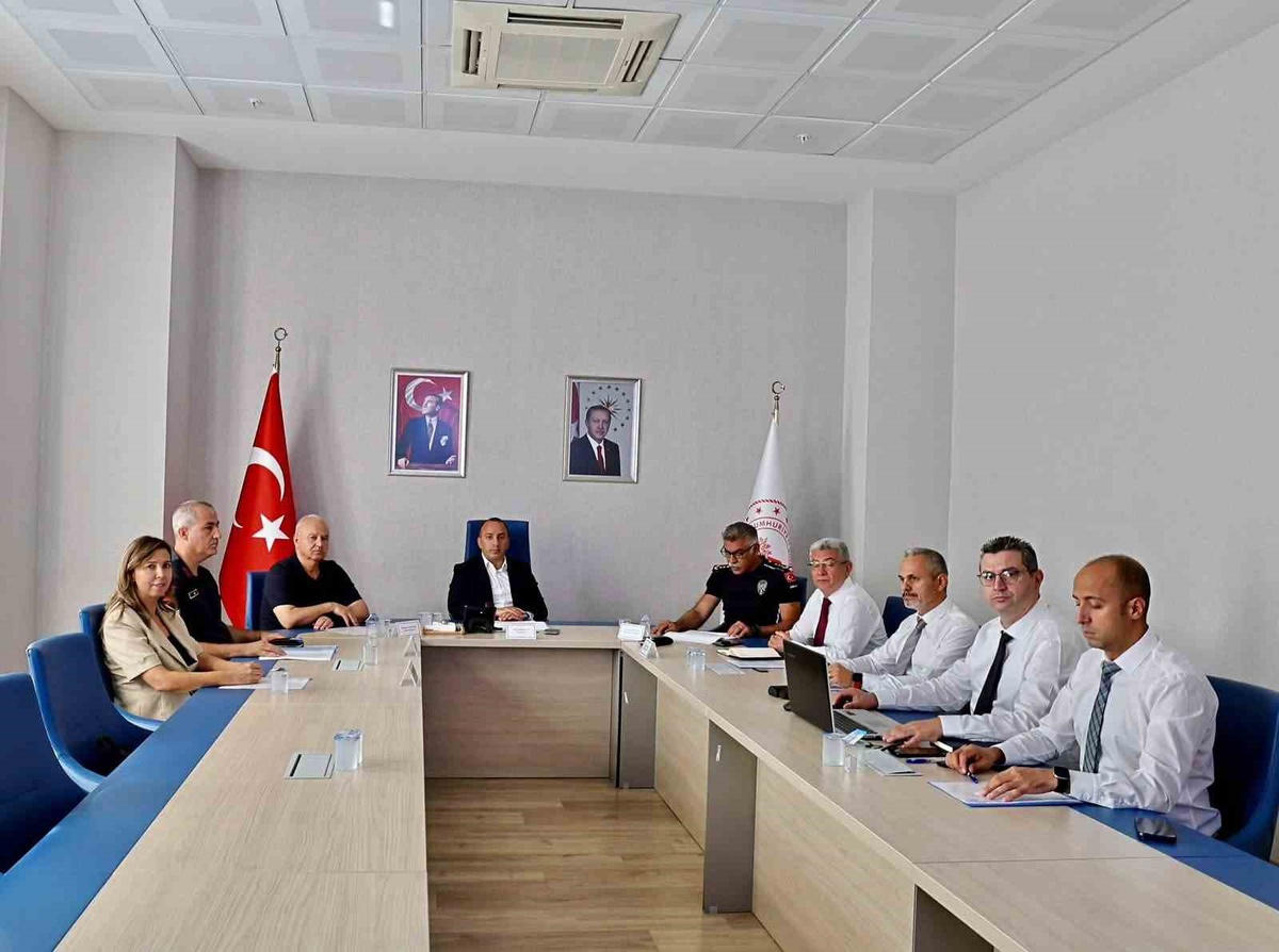 Çine\'de okul güvenliği toplantısı Kaymakam Erdoğan başkanlığında yapıldı