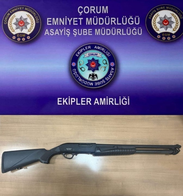Çorum'da 4-11 Eylül denetimlerinde 3 silah ve uyuşturucu ele geçirildi