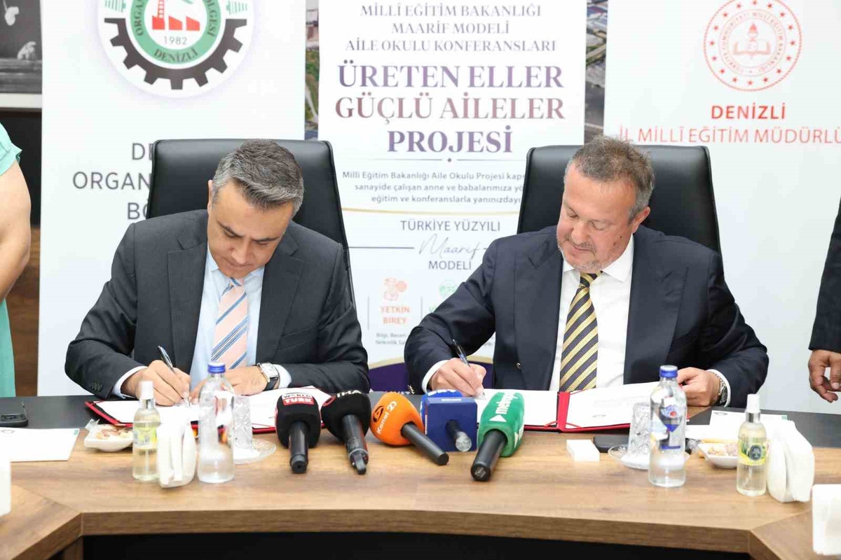 Denizli OSB ile İl Milli Eğitim Müdürlüğü arasında aile desteği protokolü imzalandı