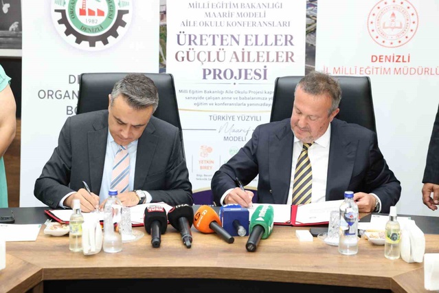 Denizli OSB ile İl Milli Eğitim Müdürlüğü arasında aile desteği protokolü imzalandı