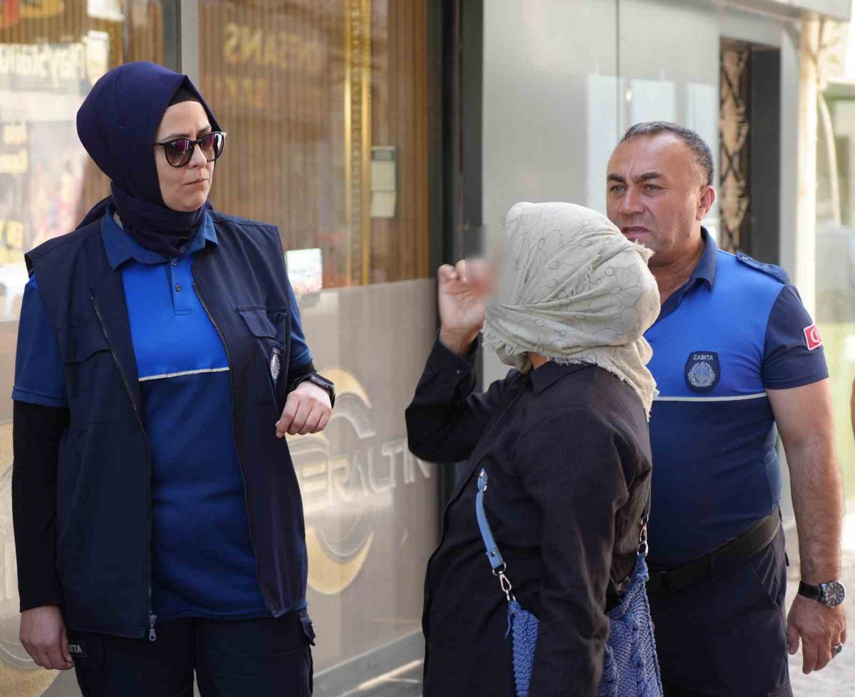 Kırıkkale\'de dilenci denetiminde ilginç protesto, ceza uygulandı