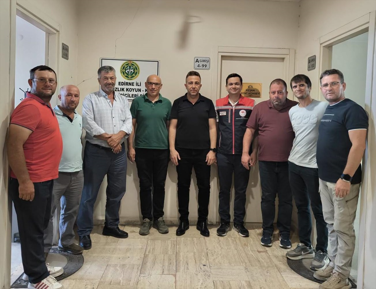 Edirne\'de tarım müdürlüğü yetkilileri Keşan\'da küçükbaş yetiştiricileriyle buluştu