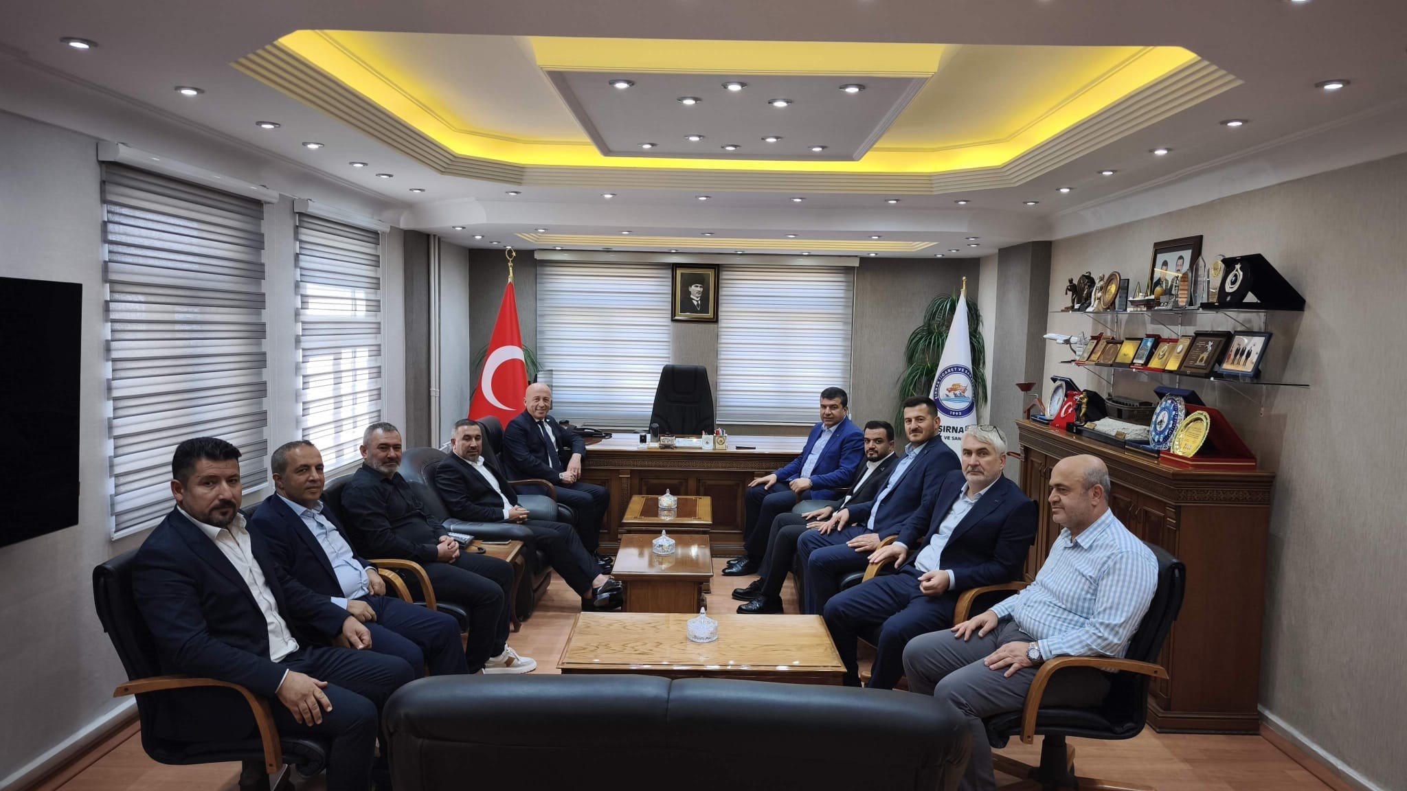 DAİB heyeti Şırnak'ta ihracat için Habur ve Valiliği ziyaret etti