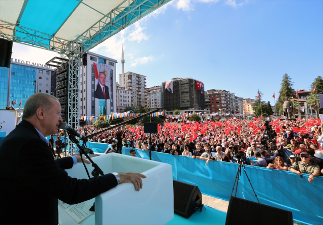Memleketinde Cumhurbaşkanı Erdoğan'ı mest eden görüntü