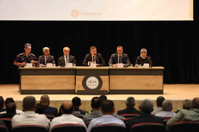 Niğde'de 386 okulda 71 bin 56 öğrenci için güvenlik tedbirleri konuşuldu