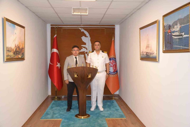 Marmaris'te Sahil Güvenlik Güney Ege Grup Komutanı SG Yarbay Orhan Öğrenci görevine başladı