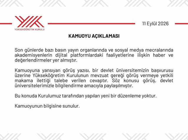 YÖK'ten akademisyenlerin dijital faaliyetlerine dair açıklama geldi