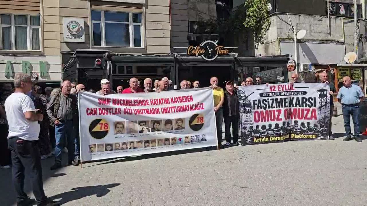 Artvin\'de 12 Eylül açıklaması, darbenin tahribatı sürüyor denildi