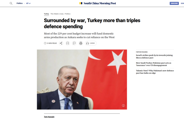 Türkiye'nin savunma gücü dünyanın dilinde! Manşete taşıdılar 