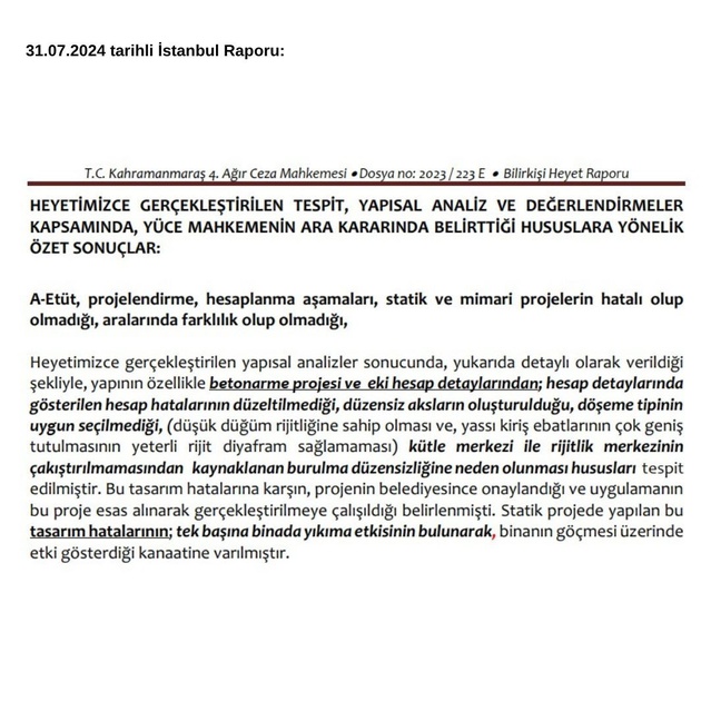 Ezgi Apartmanı davasında Kervan'dan 'kolon kesilmedi' açıklaması
