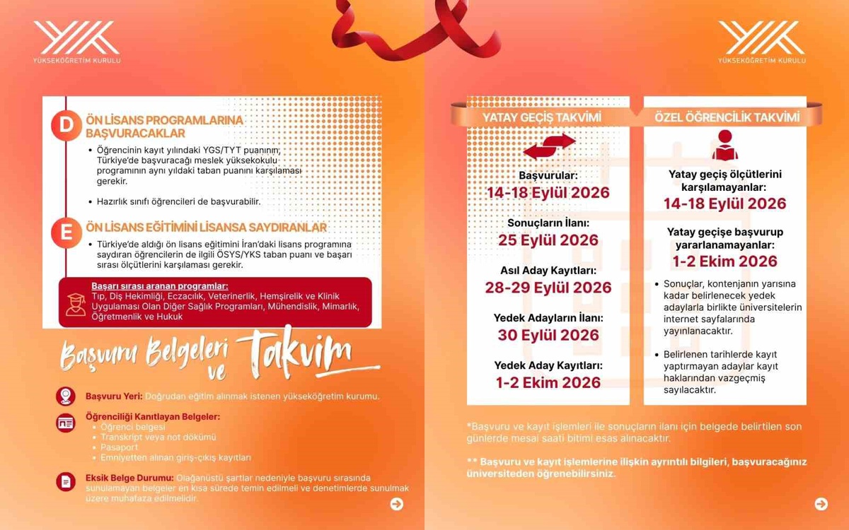 YÖK\'ten İran\'daki Türk öğrencilere Türkiye\'de yatay geçiş imkanı
