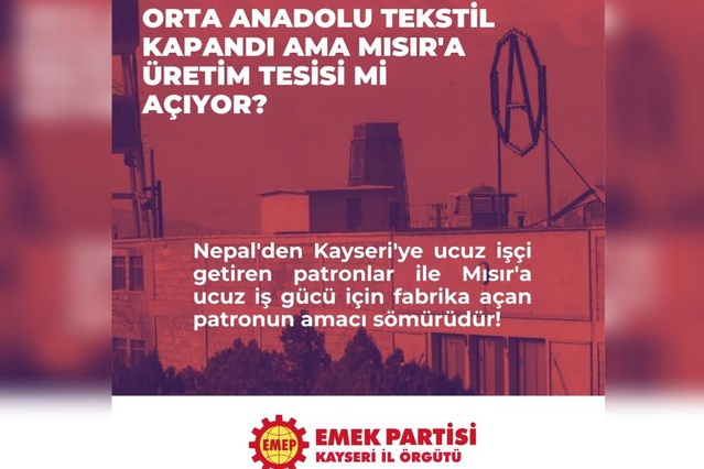 Kayseri'de 73 yıllık tekstil fabrikası kapandı, 1500 işçi işsiz kaldı