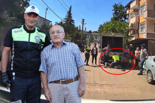 Türk polisi Yolda yürürken kalp krizi geçiren adamın hayatını böyle kurtardı