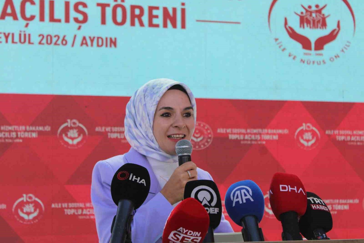Aile ve Sosyal Hizmetler Bakanı Göktaş Aydın’da 4 merkezin açılışını yaptı