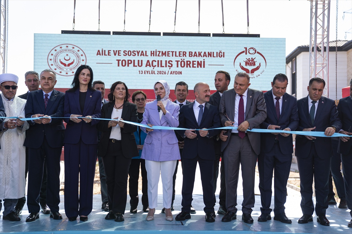Aile ve Sosyal Hizmetler Bakanı Göktaş, Aydın\'da toplu açılış töreninde konuştu: