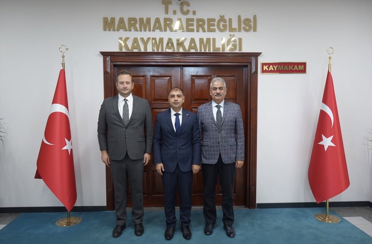 Marmaraereğlisi Kaymakamı Kızıltoprak\'a iki il müdüründen ziyaret