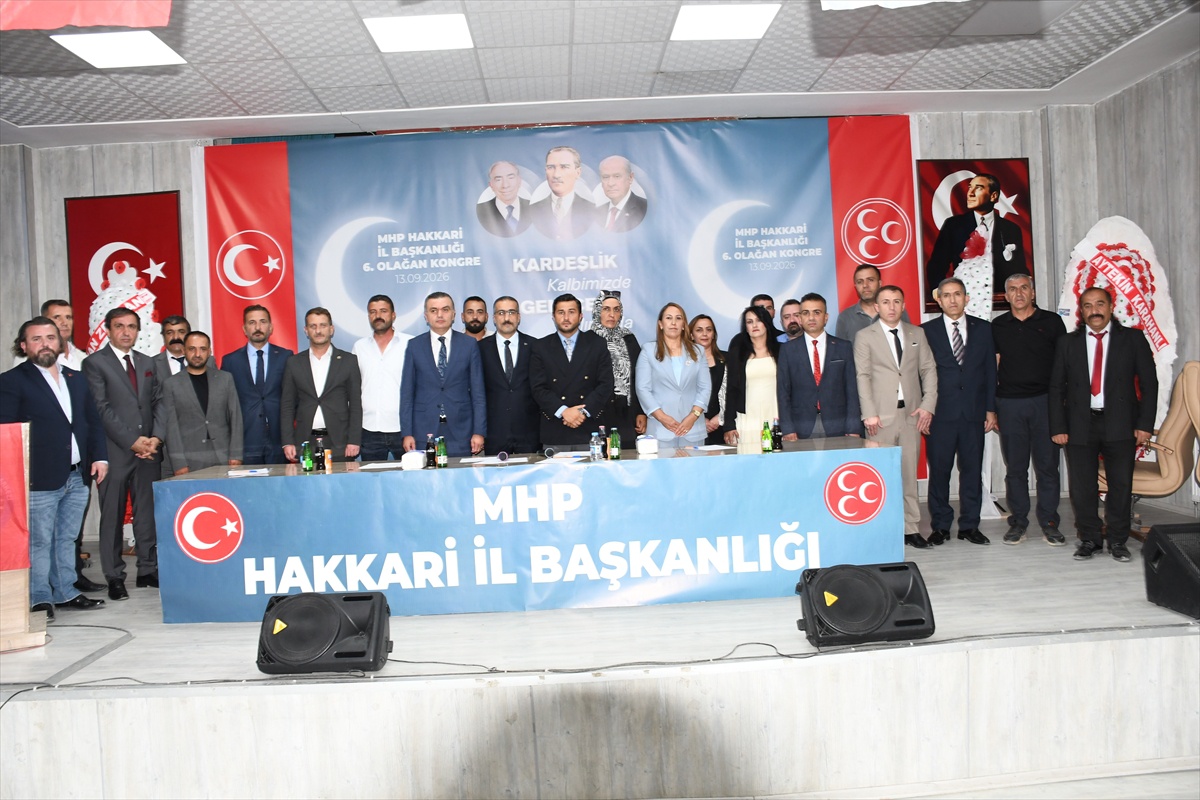 MHP Hakkari İl Başkanlığı 6. Olağan Kongresi yapıldı