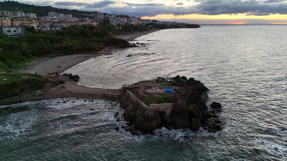 Ordu Ünye\'deki Ayanikola Adası\'nda restorasyon sona yaklaşıyor