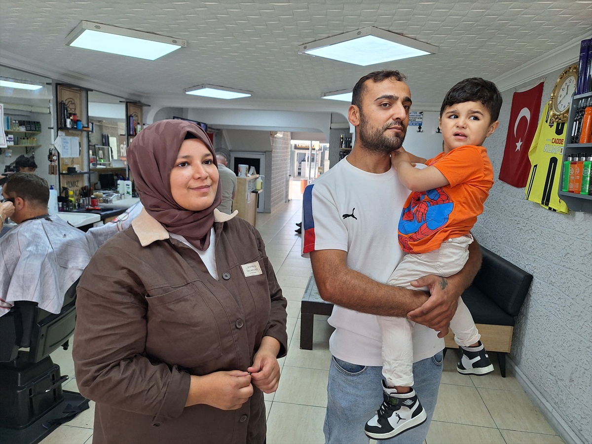 Zonguldak Alaplı\'da berber, bir günlük gelirini DMD hastası 4 yaşındaki çocuğa bağışladı
