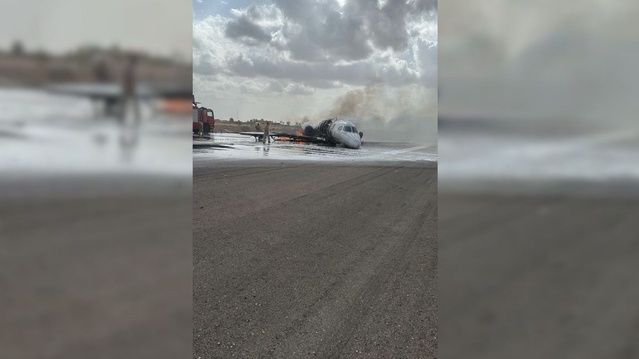 Akfen Holding'in özel jeti Libya Misrata'da pistten çıktı, mürettebat güvende